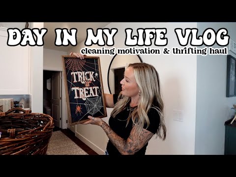 DAY IN MY LIFE VLOG // cleaning motivation & thrifting haul