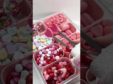 Valentines candy 🎀 #candyrestock #snackbox #shorts #asmr #coquette #valentinesday #preppy