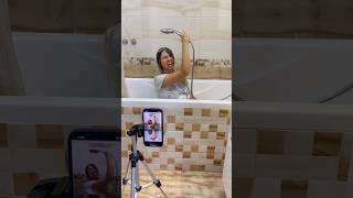 Tutorial in shower room 😂 Want to see the result? 😳 #tutorial #shorts Best video by Hmelkofm
