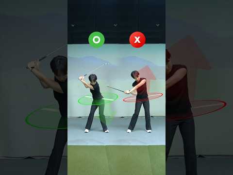 다운스윙 전환 시, 바로 회전하지 말고 골반 힌지를 느껴야 힘이 제대로 전달됩니다!