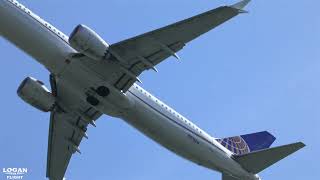 United Boeing 737 MAX 9 Takeoff from Boston Logan Runway 4R to Houston Hobby (HOU)