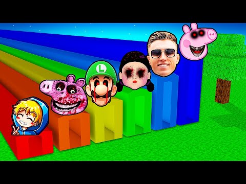 WÄHLST DU FALSCHE HORROR TUNNEL, STIRBST DU 😢( ICrimax,Squid Game,Peppa..)