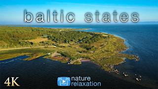 Flying Over Estonia, Latvia, & Lithuania - 80 Min  Ambient Aerial Film + Calming Music for Relax