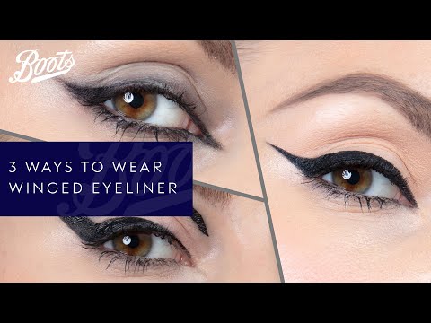boots.com & Boots Voucher Code video: Make-up Tutorial | Three Ways To Wear Winged Eyeliner | Boots UK