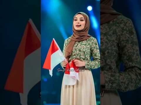 Bikin Heboh.!! Efek Demo Gadis Ini Nyanyi Sambil Kibarkan Bendera Indonesia #viralvideo #feedshorts