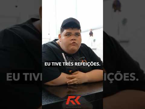 GORDÃO EXPLICA PARA CARIANI COMO ESTÁ A SUA DIETA! #renatocariani #gordaodaxj #dieta #nutrição #foco