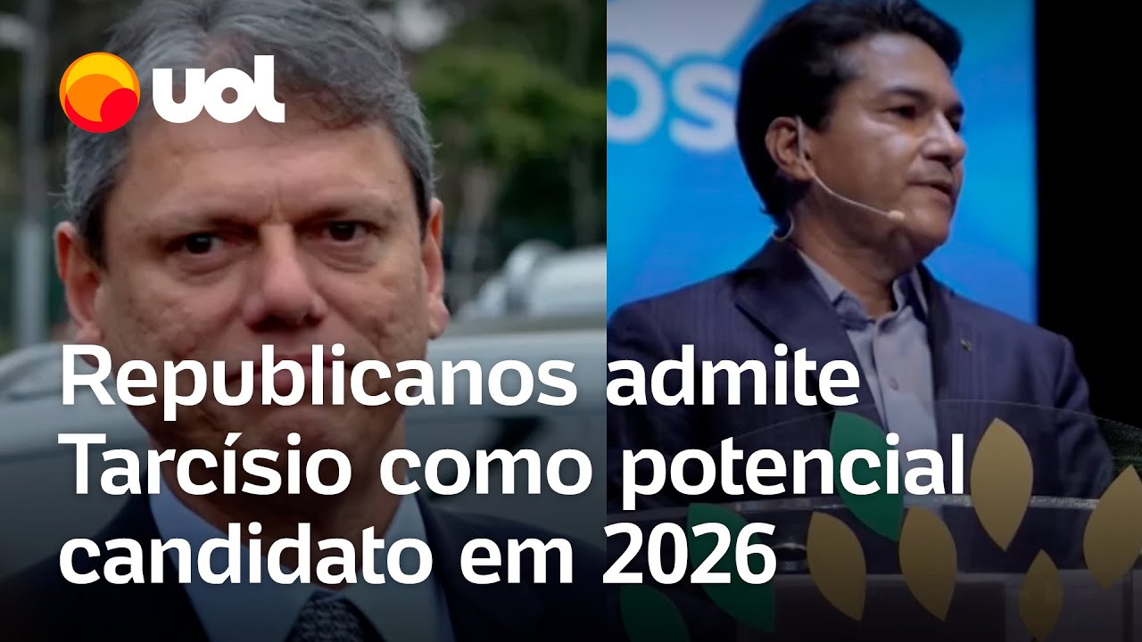 Presidente do Republicanos fala em Tarcísio como potencial candidato a presidente em 2026; veja