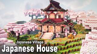 Minecraft: How to build a Japanese Cherry House | SimpleTutorial
