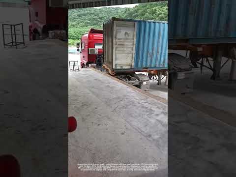The truck driver's excellent reversing skills