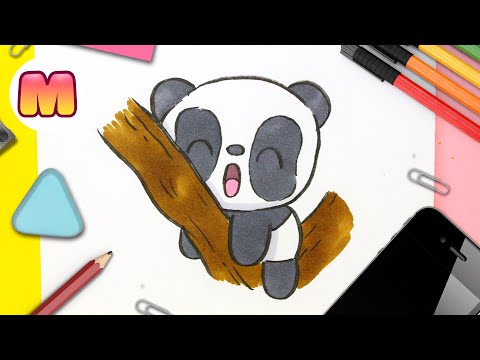 COMO DIBUJAR UN PANDA KAWAII 💖 Dibujos fáciles kawaii 💖Aprende a dibujar animales con Jape