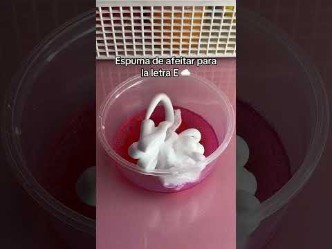 Haciendo slime en orden alfabético 🔡✏️ #shorts