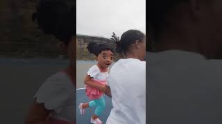 Is Gracie ready for her WNBA tryout? 🏀⭐️ #graciescorner #kids #parents #nba #wnba