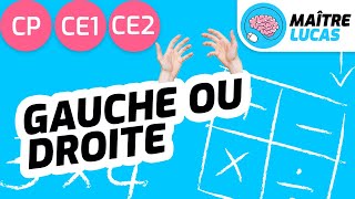 Distinguer la gauche et la droite CP - CE1 - CE2 - Mathématiques - Se repérer dans l'espace