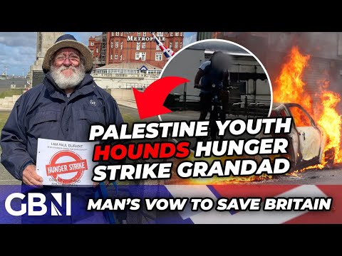 WATCH: British Grandad on hunger strike against illegal immigration HOUNDED by pro-Palestine youth