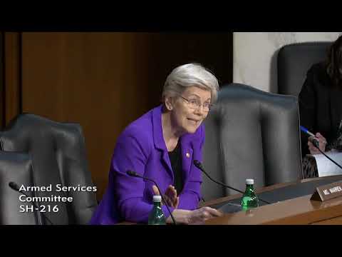 At Hearing, Warren Calls out DoD Budget Mismanagement and Lack of
Accountability