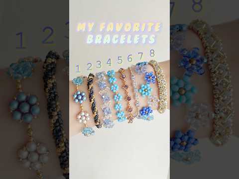 My Favorite Cool Color Bracelets 🩵💜作ってみてね!