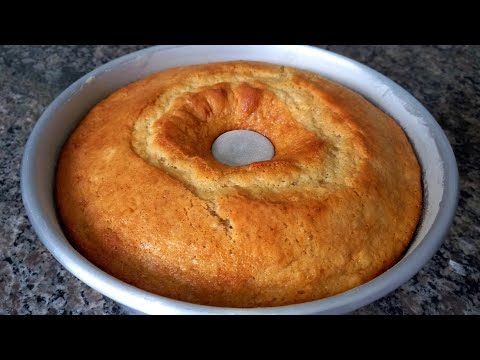 BOLO DE BANANA SIMPLES E FOFINHO - FÁCIL E RÁPIDO DE FAZER