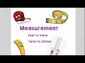 Converting Measurements: Feet to Yards and Yards to Inches