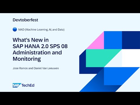 🔵 What’s New in SAP HANA 2.0 SPS 08: Administration and Monitoring