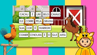 Textos curtos simples para leitura - Leitura - Animais da fazenda | Consciência fonológica 