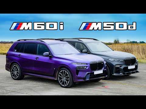 Petrol vs Diesel: BMW X7 M60i Takes on M50d in Epic Race Showdown