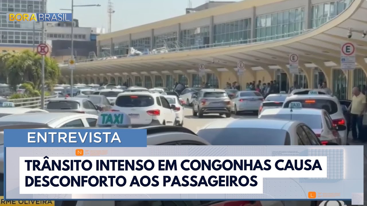 Trânsito em Congonhas causa desconforto aos passageiros