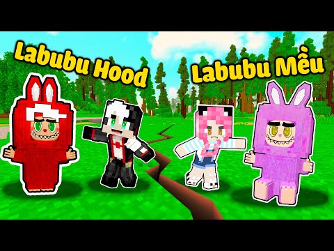 REDHOOD THỬ THÁCH 24 GIỜ GIẢ LÀM EM BÉ LABUBU TRONG MINECRAFT*MỀU BẤT NGỜ KHI KHÁM PHÁ BÍ MẬT LABUBU