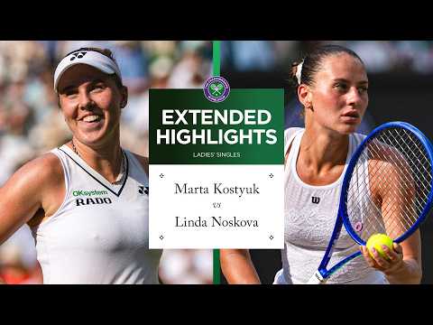 An UNSTOPPABLE performance 💥 | Marta Kostyuk vs Linda Noskova | Highlights | Wimbledon 2026
