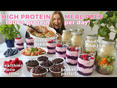 Weekly Healthy & High protein Meal Prep | 100G+ Protein