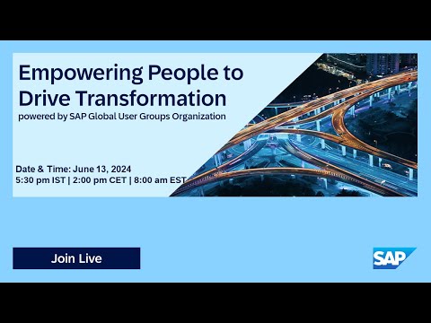 Empowering People to Drive Transformation I Move to Cloud ERP I 24.06.13