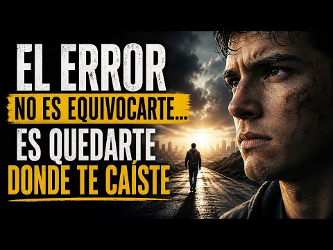 El error no es equivocarte… es quedarte donde te caíste.