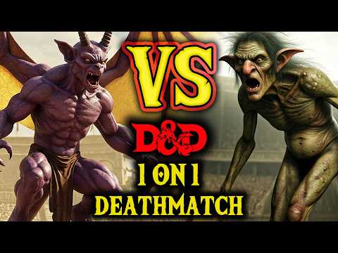 Gargoyle VS Troll - 1 on 1 Battle to the Death D&D Rules