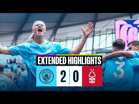 EXTENDED HIGHLIGHTS | Man City 2 - 0 Nottingham Forest | Foden & Haaland as 10-man CITY win again!
