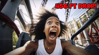 This rollercoaster is TALLER THAN GODZILLA
