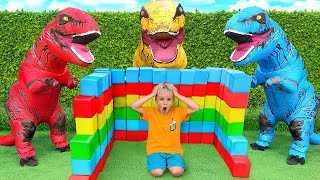 Aventura de rescate de dinosaurios y otras historias divertidas para niños