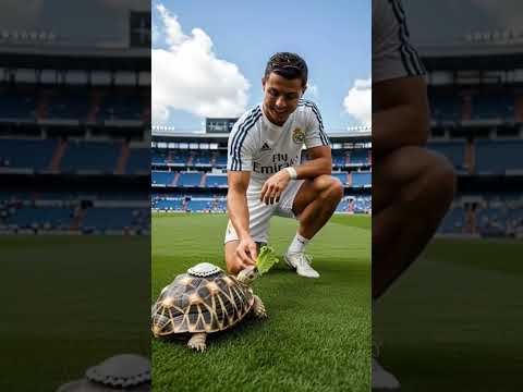 سلاحف ميسي و كريستيانو و نيمار #كريستيانو_رونالدو