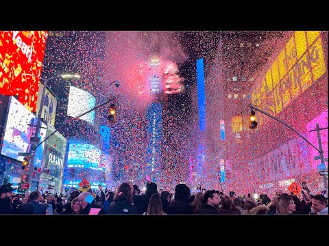 NYC Times Square New Years Eve 2023 Ball Drop Countdown Full