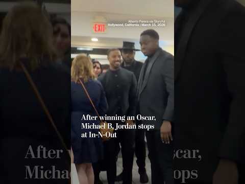 After winning an Oscar, Michael B. Jordan stops at In-N-Out
