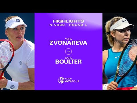 Vera Zvonareva vs. Katie Boulter | 2023 Ningbo Round 1 | WTA Match Highlights