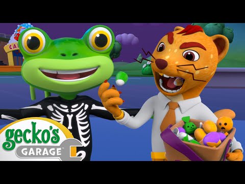 Trick or Treat! 🎃 | GECKO'S GARAGE 🐸 | Old MacDonald's Farm | Vehicle Cartoons for Kids