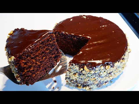 كيك الشوكولاتة بدون فرن بدون خلاط 😍 شوفوا ردة فعل زوجي تخربط من ذاقها 😋😋 كيكة سهلة وسريعة