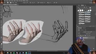 Blue Heavy life drawing