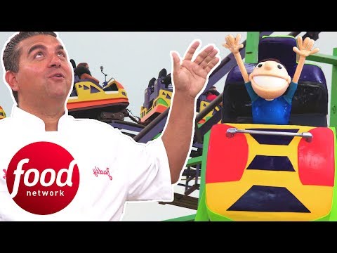 Buddy Creates A Roller Coaster Cake For His Childhood Amusement Park | Cake Boss