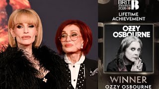 Sharon Osbourne and daughter kelly  accepted Ozzy Osbourne’s Achievement Award at the 2026 BRITs,  