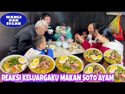 PERTAMA KALI MASAK SOTO AYAM DI CHINA,KELUARGAKU DOYAN DAN TERPUKAU DENGAN SOTONYA