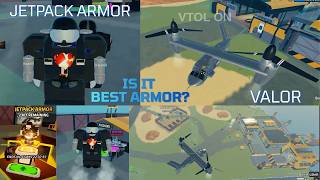 Military Tycoon JETPACK ARMOR AND VALOR Update in Military Tycoon Roblox
