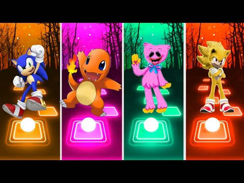 Sonic The Hedgehog 🆚 Pikachu 🆚 Kissy Missy 🆚 Yellow Sonic The Hedgehog Coffin Dance Cover Tiles Hop 