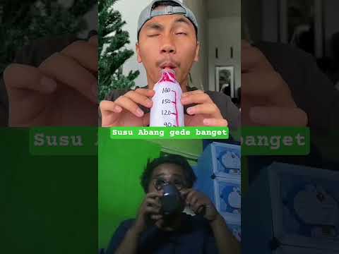 Abang minum susu raksasa ⁉️