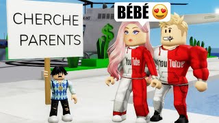 ADOPTÉ PAR UNE FAMILLE DE YOUTUBEUR SUR BROOKHAVEN ! ROBLOX