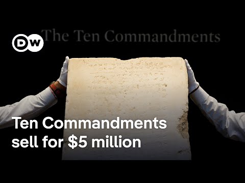 Oldest known tablet inscribed with the Ten Commandments auctions for $5 million | DW News